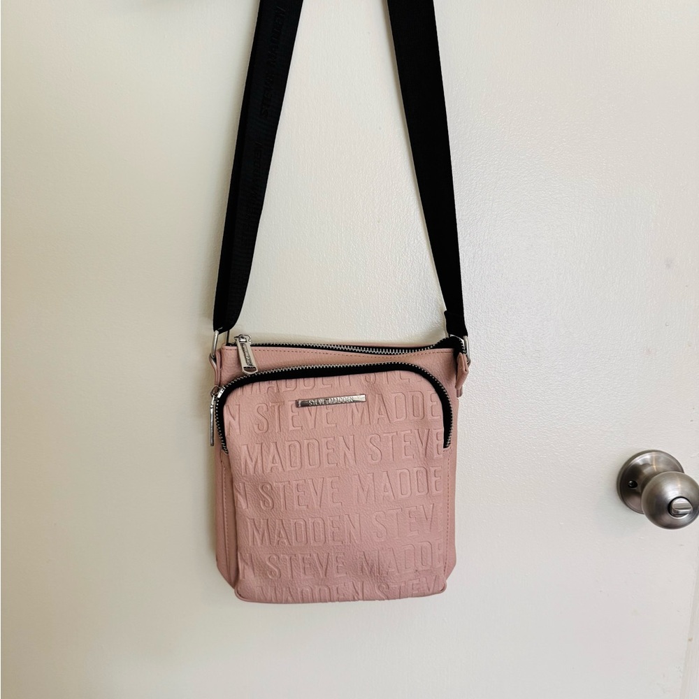 Steve Madden Blush Pink Embossed Crossbody